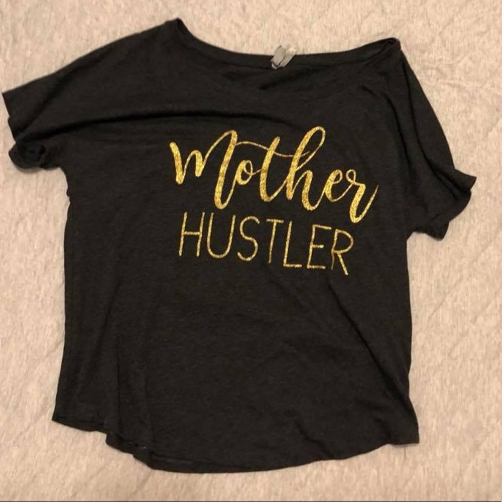 Mother Hustler - Gold glitter
